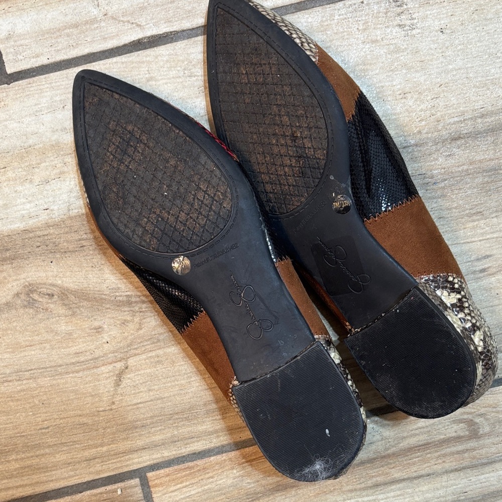 Jessica Simpson Multicolor Snakeskin Flats - Picture 9 of 12
